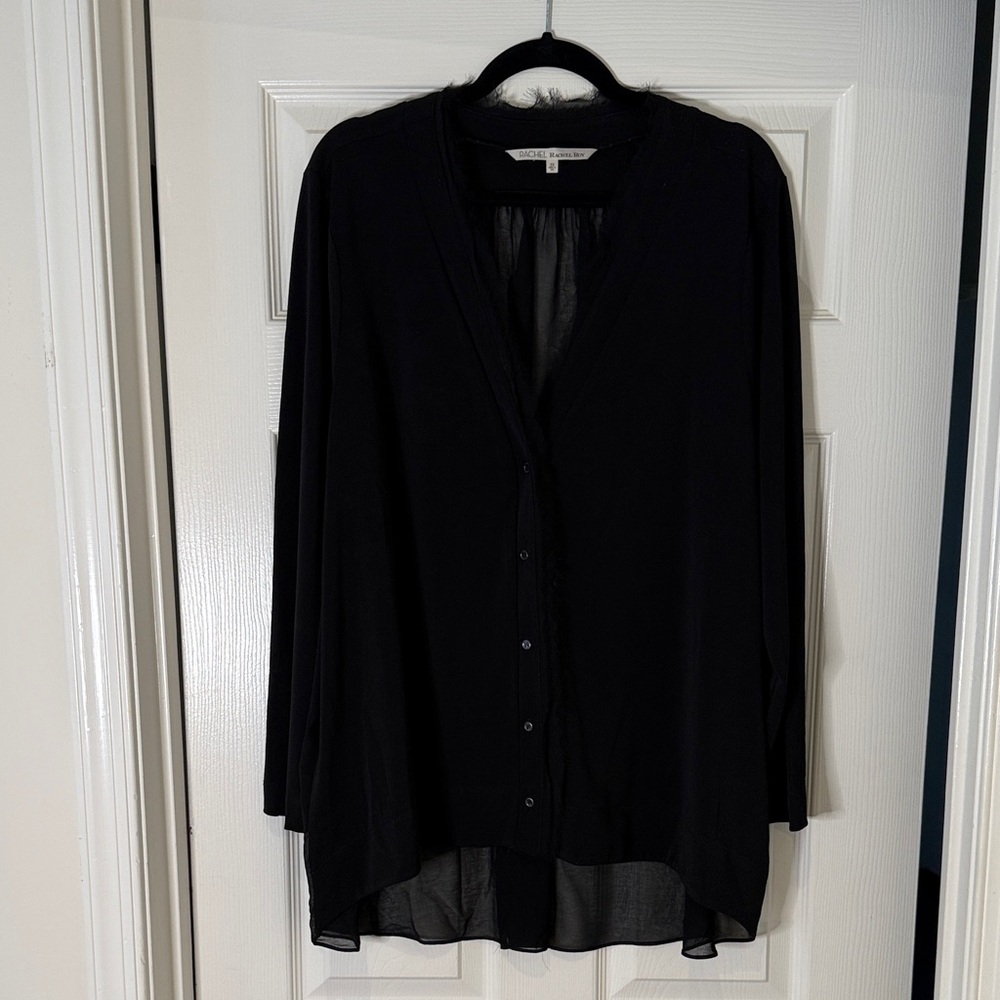 RACHEL Rachel Roy Black Blouse